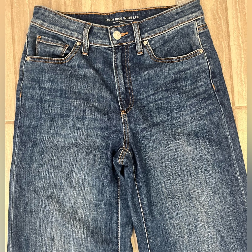 Chico’s high rise wide leg jeans - Picture 2 of 7